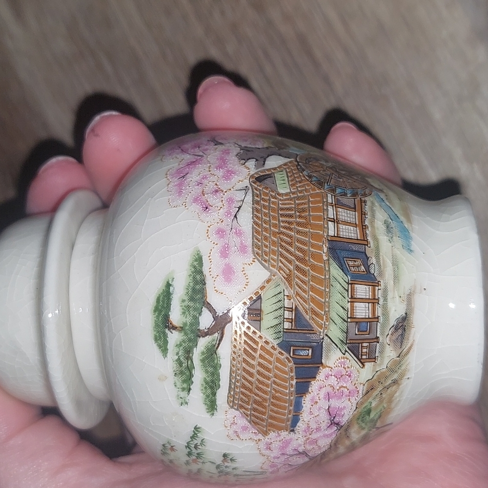 Vintage Japanese ginger jar
